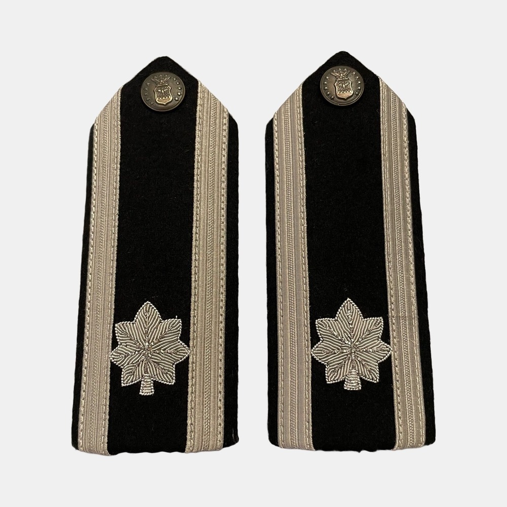 USAF Lieutenant Colonel O-5 Rank Shoulder Boards Mess Dress Uniform Epaulettes